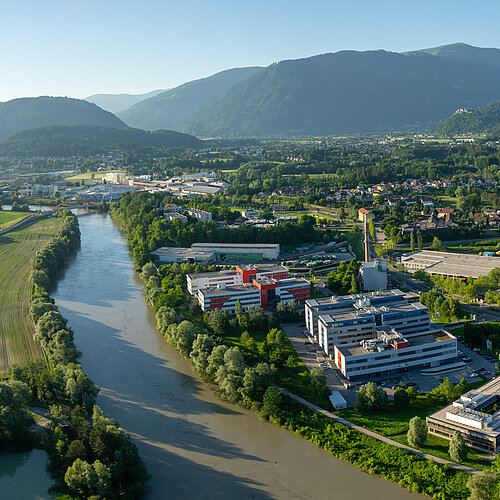 Aerial view on the Technology Park Villach