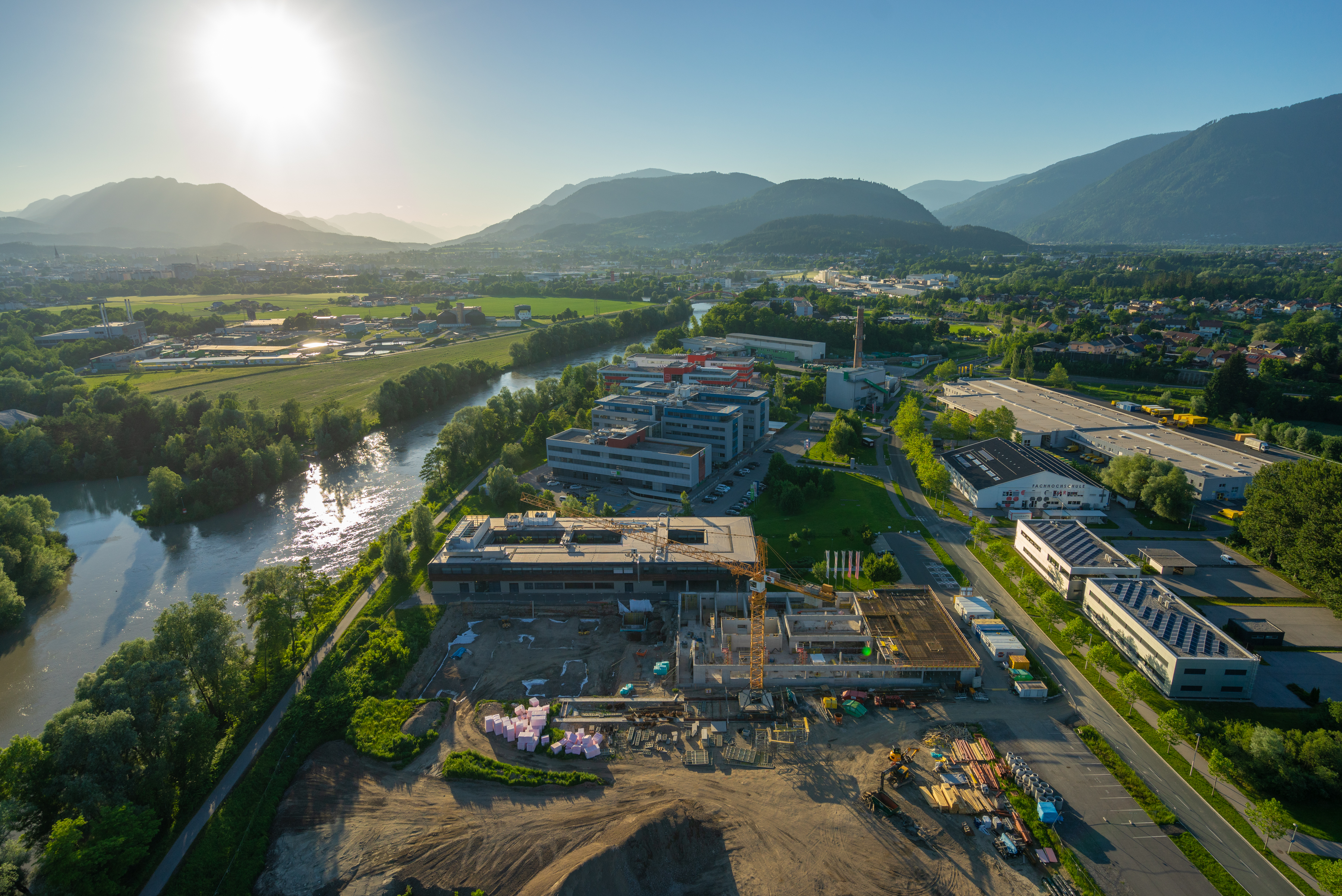 Buidling site at tpv Technologypark Villach