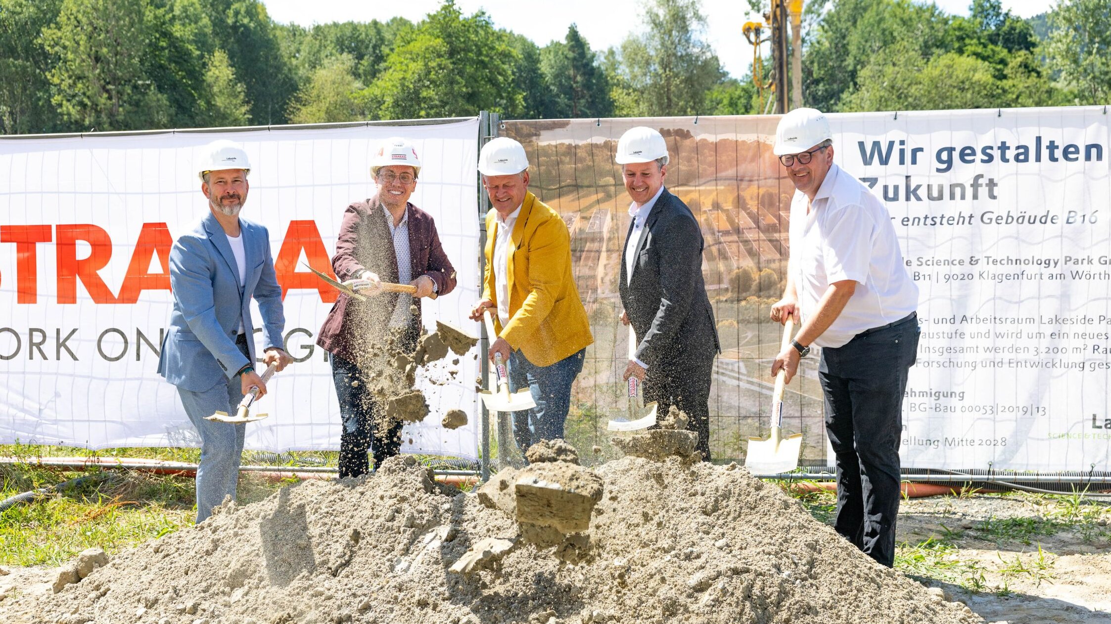 groundbreaking ceremony for building B16