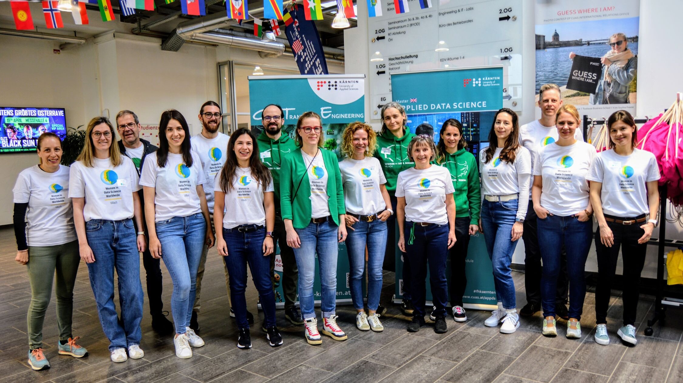 Organisationsteam der Women in Data Science Konferenz in Villach