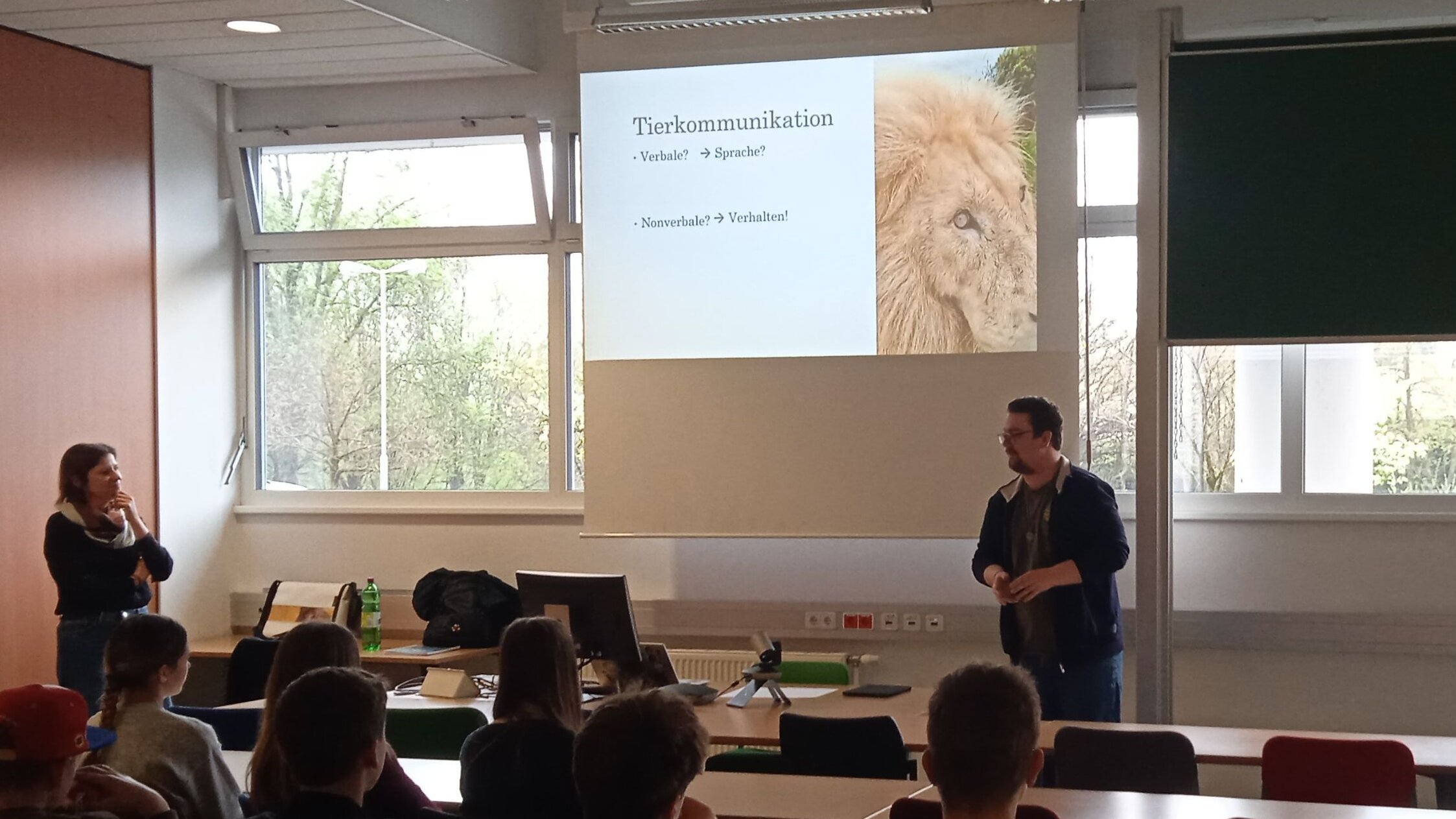 Die Mitarbeiter:innen der Affenberg Research Station präsentieren über Tierkommunikation 