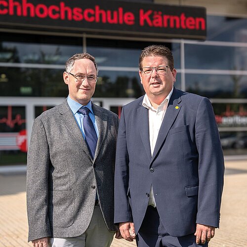 City Councilor Christian Prober and the future CUAS CEO Martin Waiguny