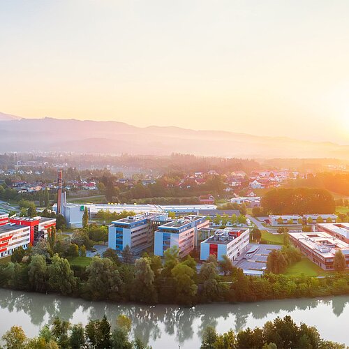 Panorama Blick auf den Technologiepark Villach
