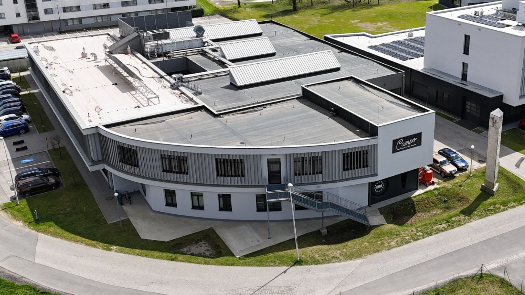 Aus- und Weiterbildungscampus Campo aus der Vogelperspektive