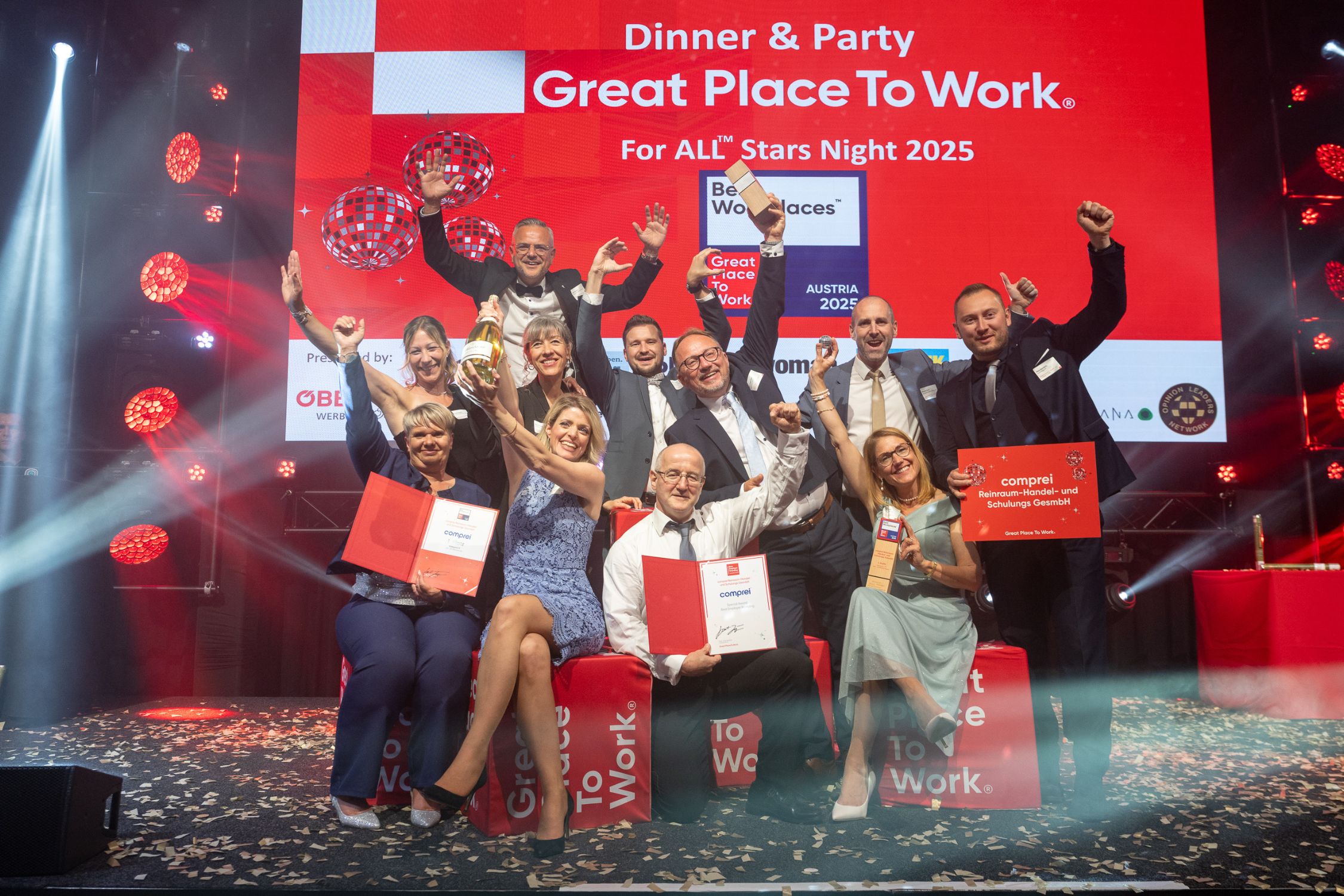 comprei gehört zu Österreichs besten Arbeitsgebern Awardverleihung Best Workplace™ Austria