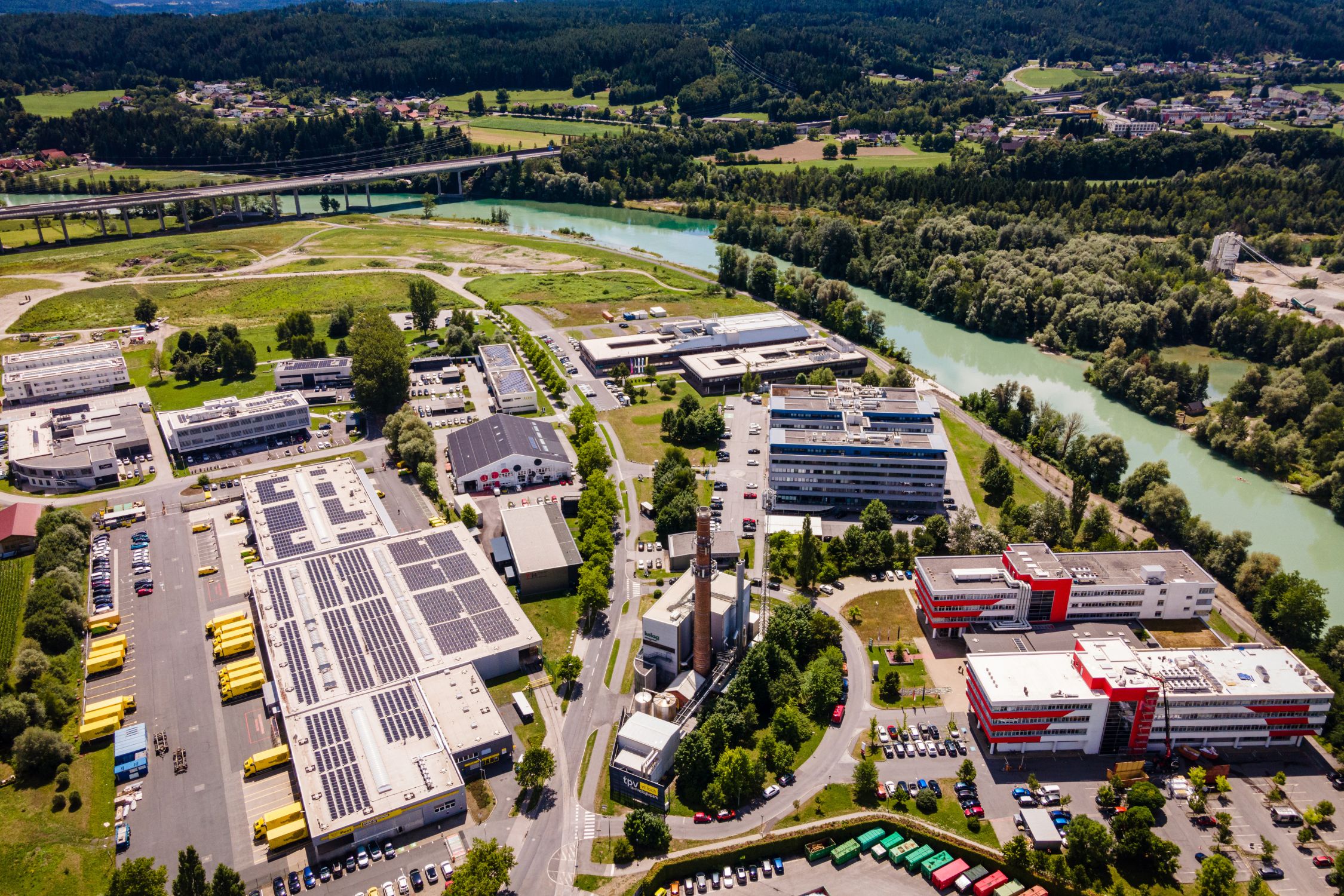 tpv Technology Park Villach Drone shots of tpv