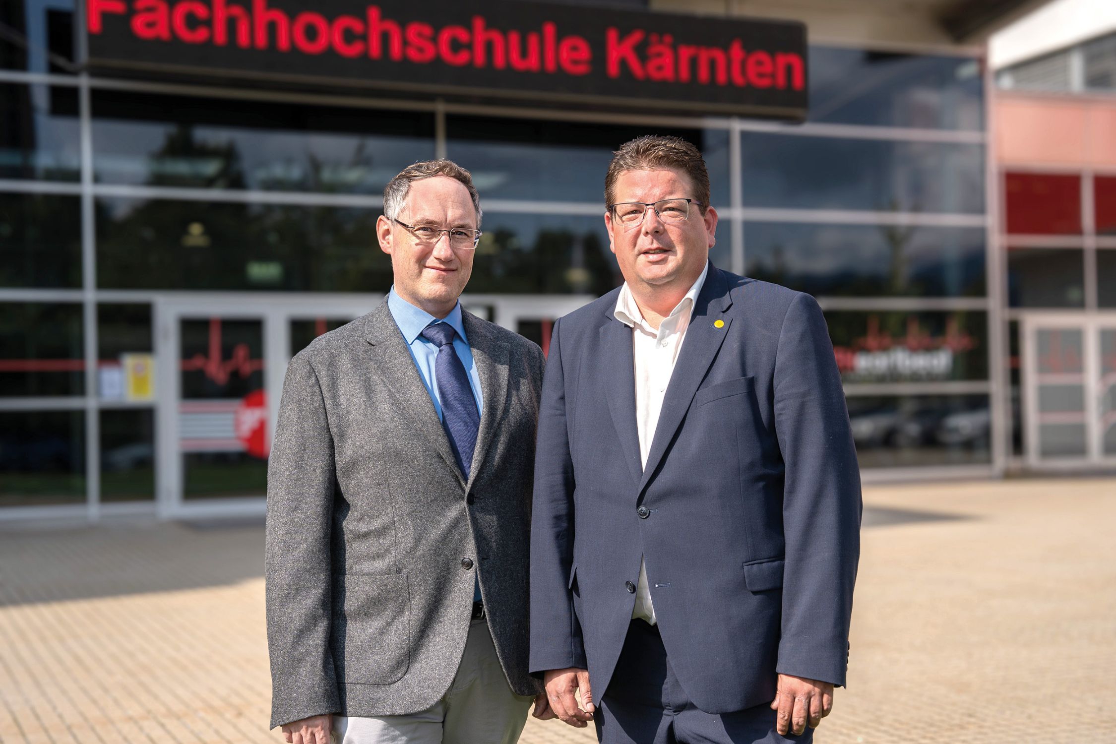 Stadtrat Christian Prober und der zukünftige Geschäftsführer der FH Martin Waiguny