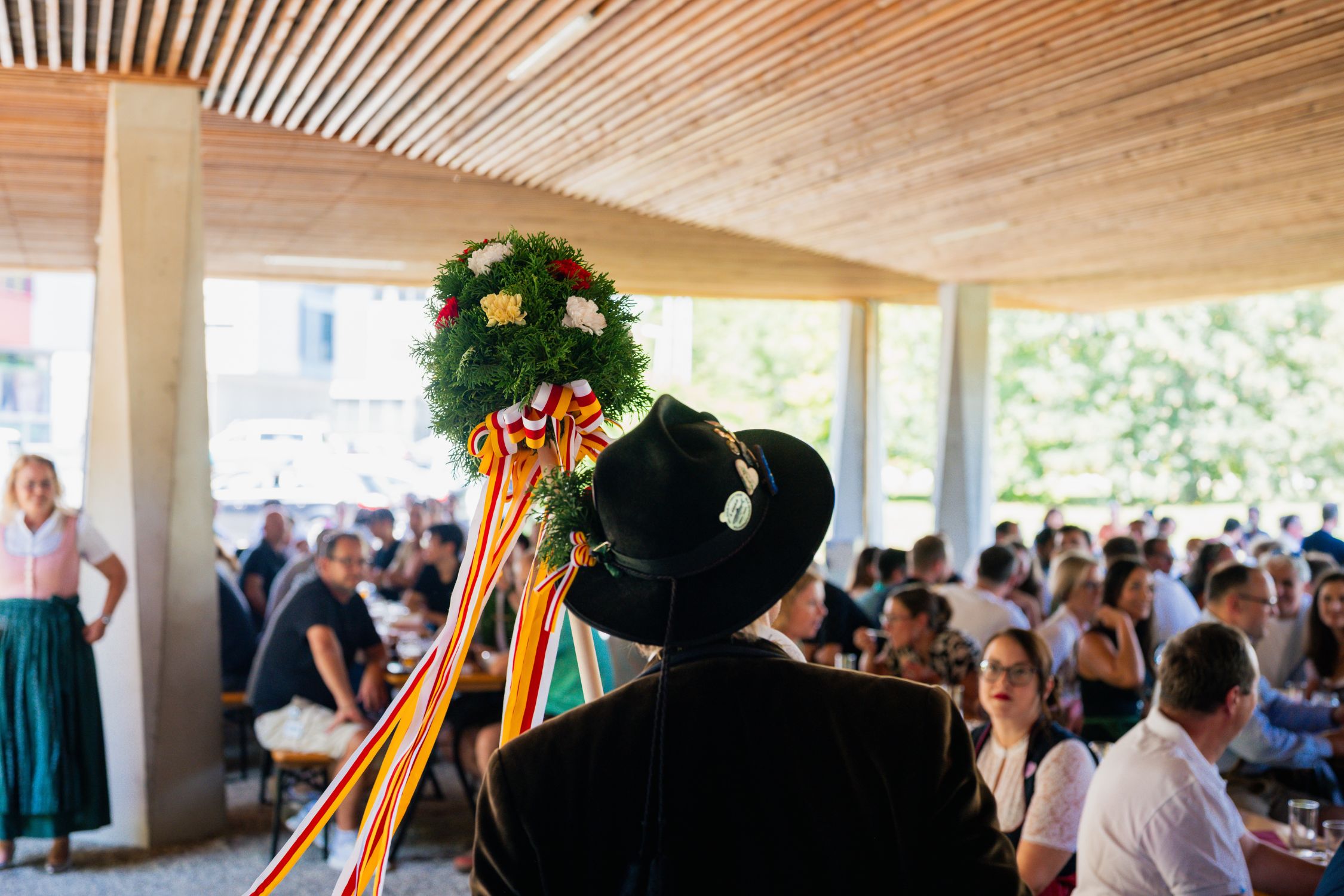 Kirchtagsstimmung im Technologiepark Bauerngman bei den Kirchtagsfeierlichkeiten des Technologiepark Villach