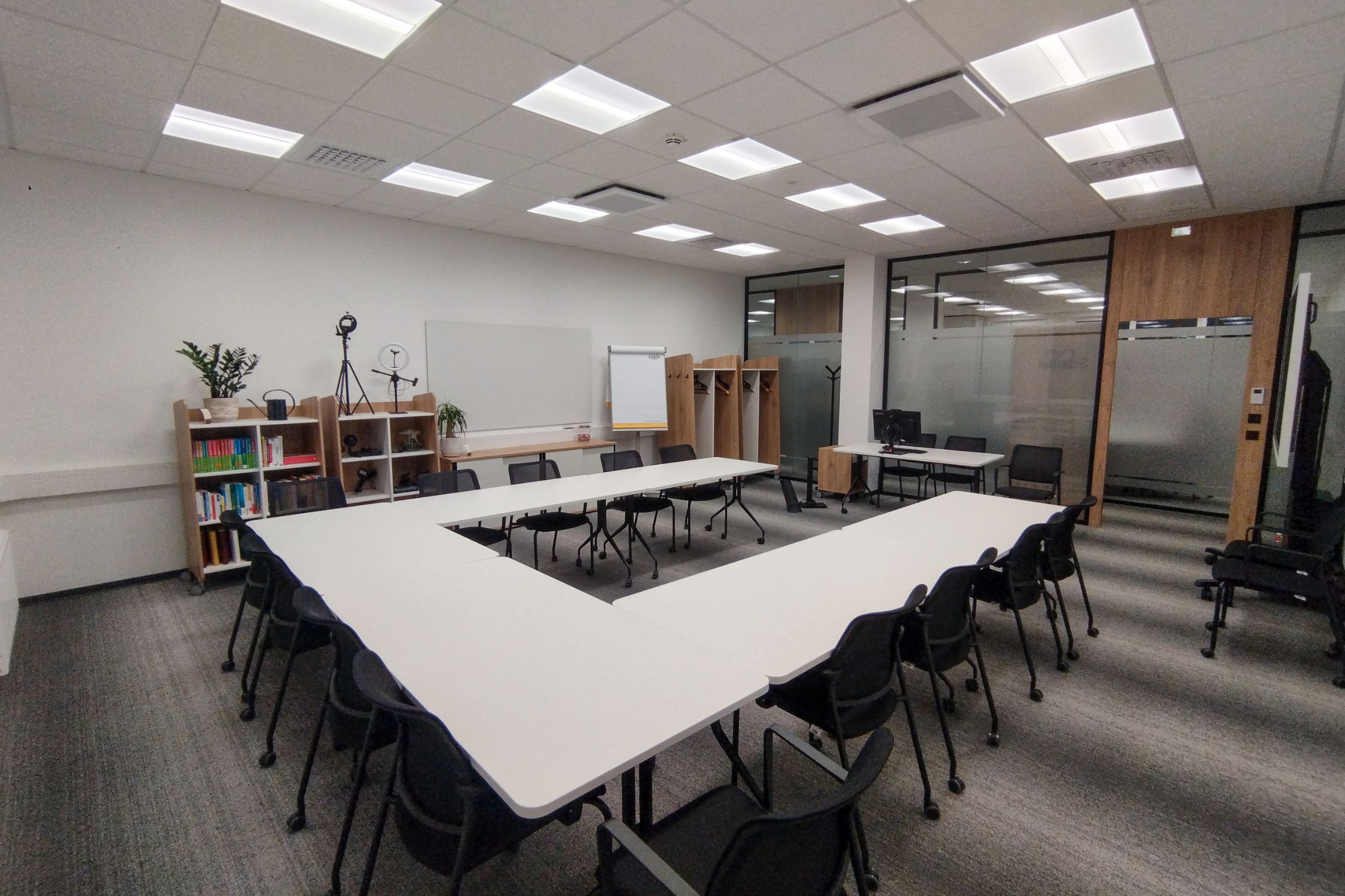 bfi seminar room with tables and chairs