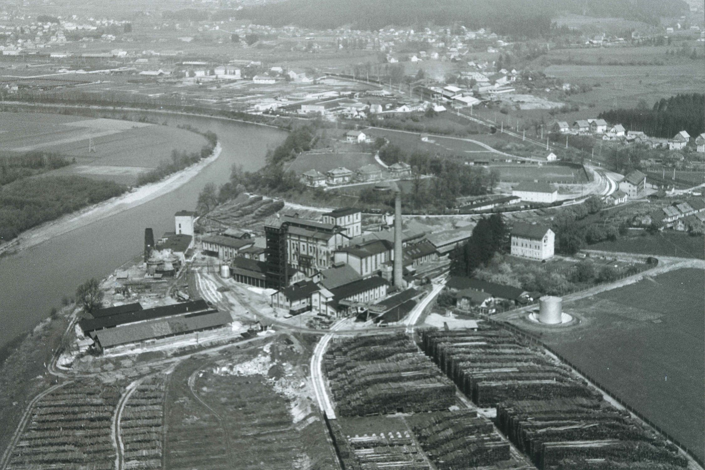 Zellstoffwerk St. Magdalen um 1959 Zellstoffwerk St. Magdalen um 1959